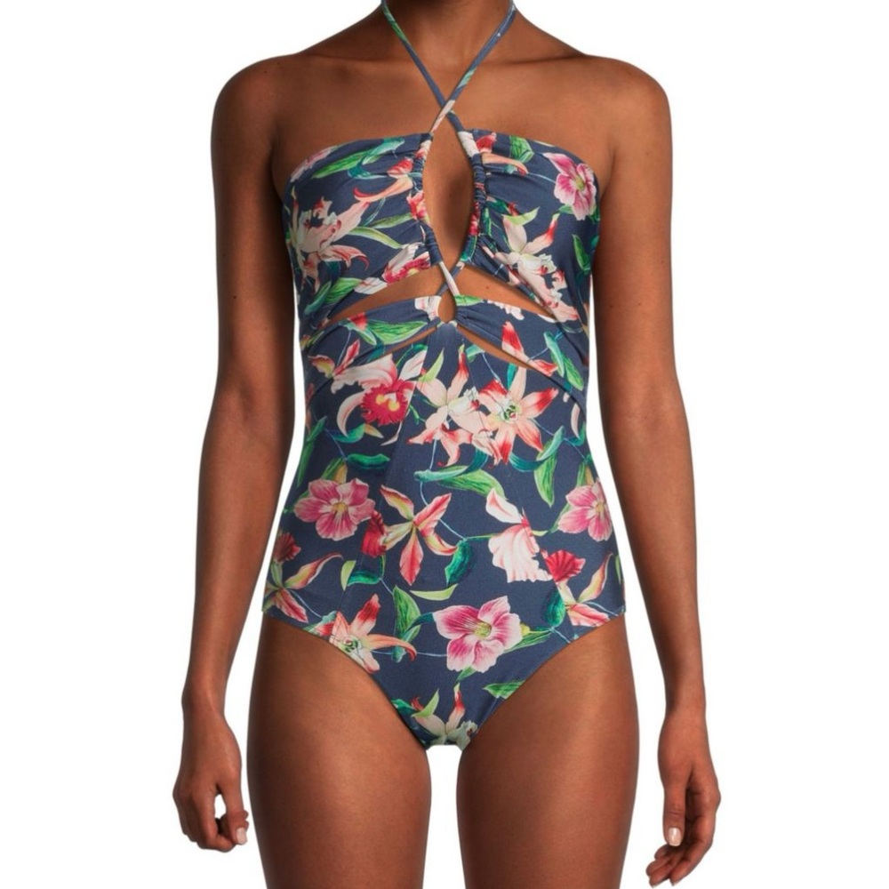 PATBO Laelia One Piece Halterneck Swimsuit ,Size XS